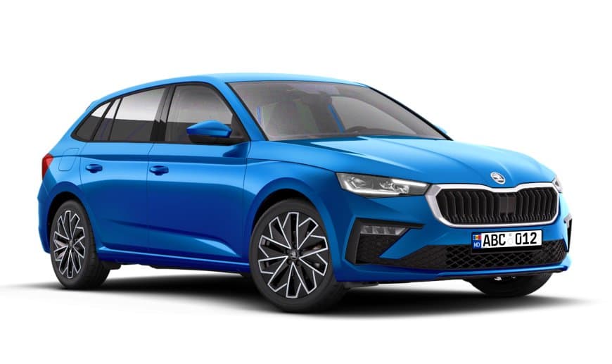 Automobil albastru, imagine ilustrativă pentru categoria B